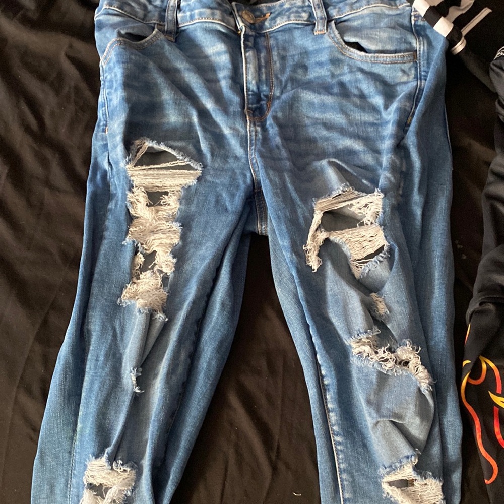 Pair of American eagle jeans